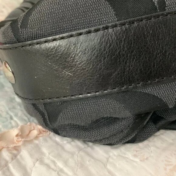 Authentic 12” Coach Black Bag USED - Picture 11 of 15